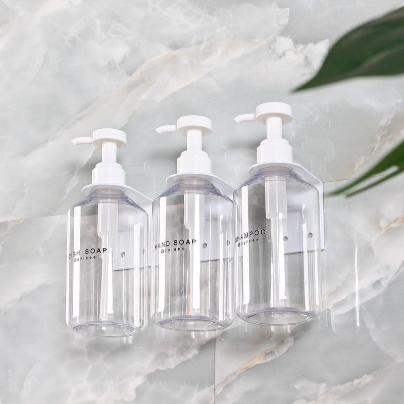 GOYISEE 3-Chamber Shampoo & Conditioner Dispenser - Wall-Mounted Soap Dispenser