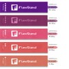 Flexband Resistance Bands, [Set of 5] Skin-Friendly Resistance Fitness Exercise