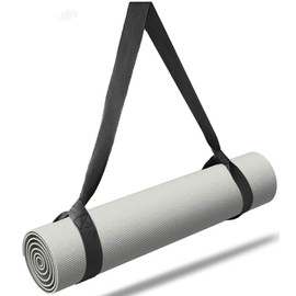 MRZZATA Yoga Mat Carrier Strap Long - Adjustable Thick and Wide Strap for Carrying Mat or Stretching, Black