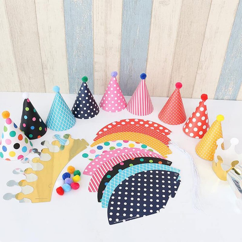 YINKE Crown, Triangular Hat, Crown, Birthday Celebration, Event Goods, Decoration,