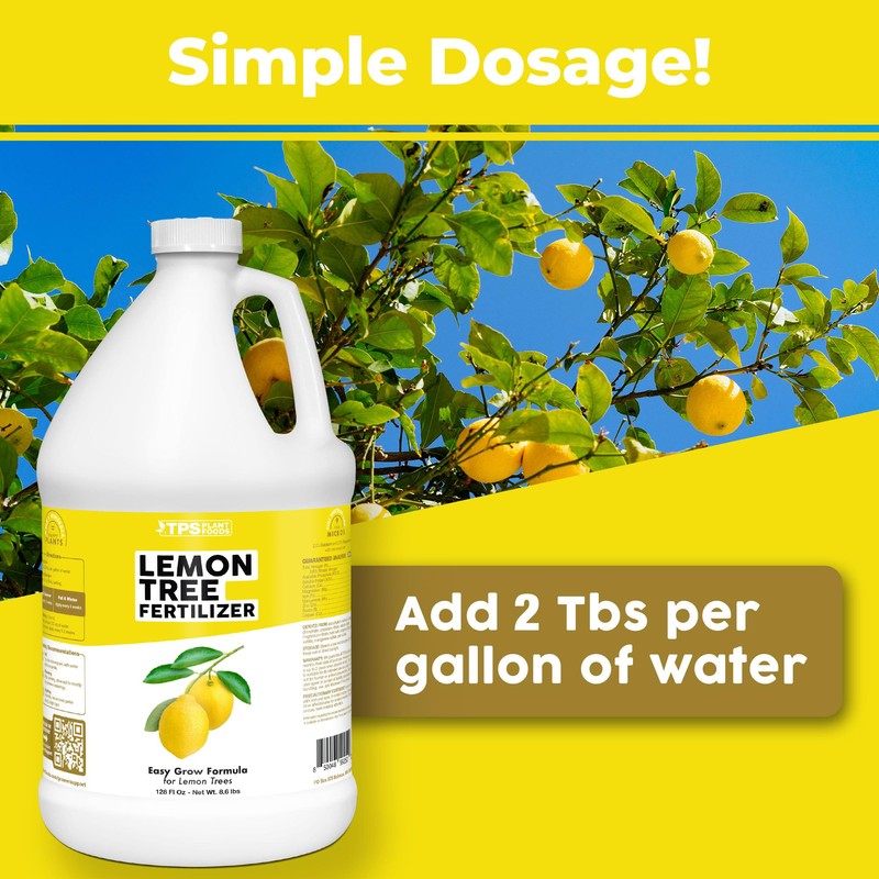 TPS NUTRIENTS Lemon Tree Fertilizer for Lemon Trees and Citrus,
