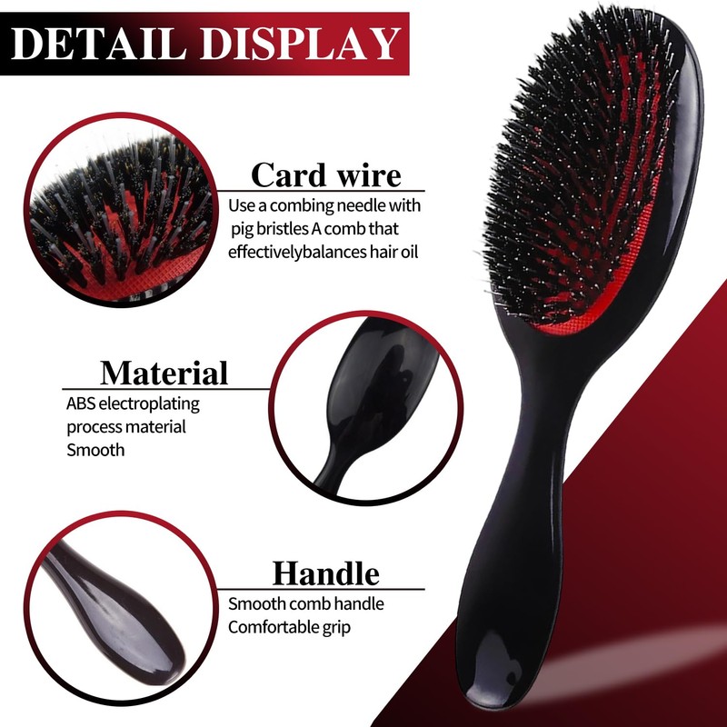 Paddle Hair Extension Brush, Anti-Static Massage for Hair Extensions and