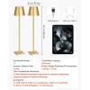 2 Pack Cordless Table Lamp with 5200mAh Rechargeable Battery Stepless