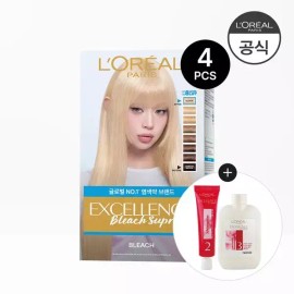 L'Oreal Paris [로레알파리][SSG단독구성] 로레알파리 엑셀랑스 블리치 슈프림 4개 [증정]샴푸 미니 100ml(랜덤) L'Oreal Paris Excellence Bleach Supreme 4ea [Free Gift] Shampoo Mini 100ml (Random)