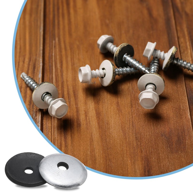 uxcell 200Pcs 7/32" x 1" Sealing Washers, Zinc-Plated Carbon Steel