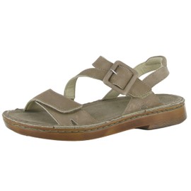 NAOT Footwear Women's Castelo Sandal Khaki Beige Leather - 8 W US