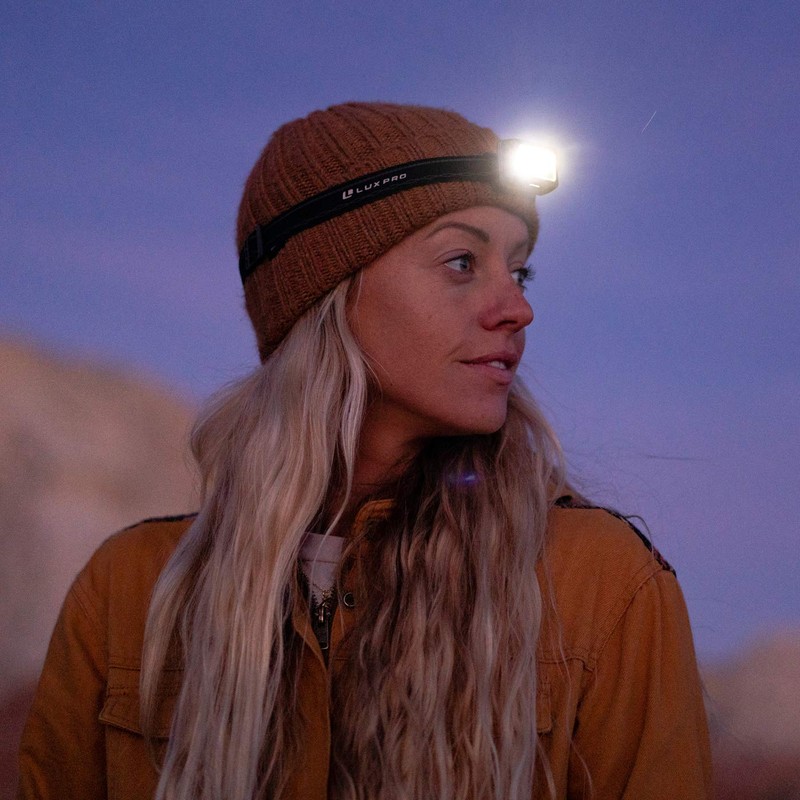 LUXPRO LED Headlamp Waterproof Long Lasting Very Bright, Pack740
