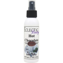 Eclectic Lady Hot Chocolate Body Spray, 4 ounces, Body Mist for Women with Clean, Light & Gentle Fragrance, Cologne with Soft, Subtle Aroma For Daily Use