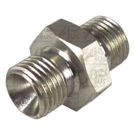 APUK Hydraulic Adaptor 1/4'' BSP Male - Male Connector Replacement for John Deere JCB Tractor