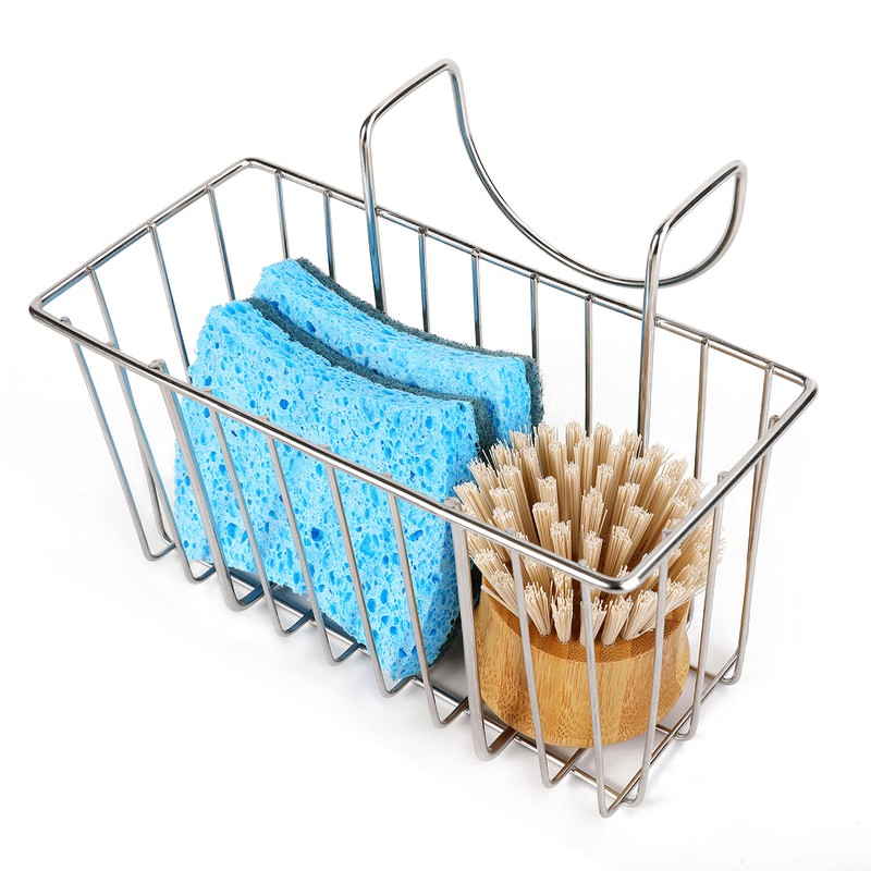 Damita Kitchen Sponge Holder, Sink Basket Sink Caddy Brush Dishwashing