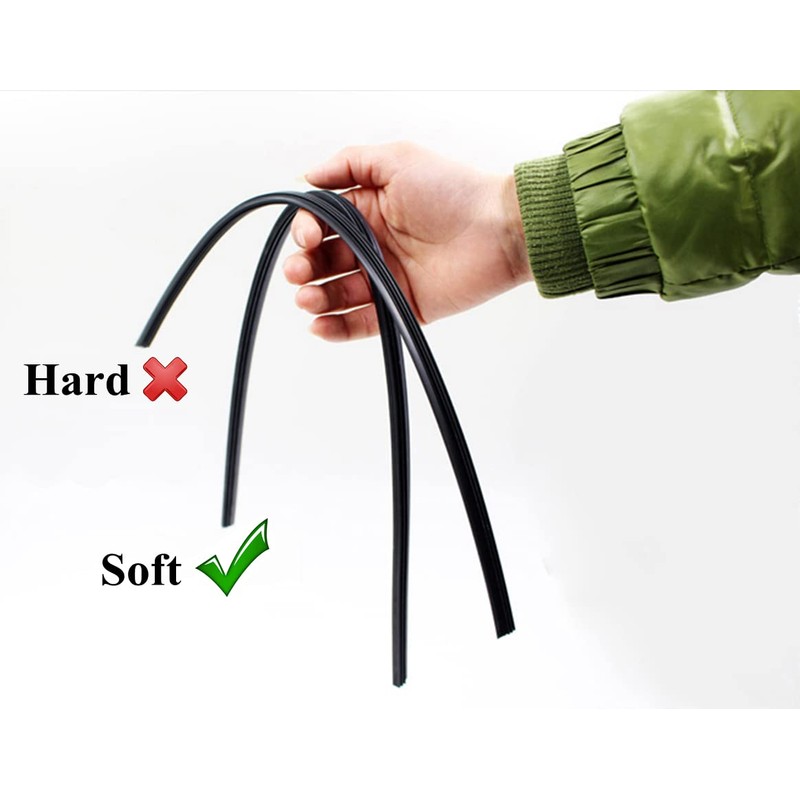 Tuokay, 28'' Windscreen Wipers, Special Rubber Strips for Beam Wiper