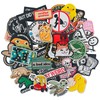 EMORBALS 24Pcs Random Funny Patches with Hook and Loop, Embroidered