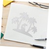 Anneome Beach Themed Metal Cutting Die Coconut Tree Embossing Mold