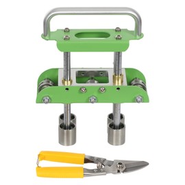 Giciashop Hand Sheet Metal Bender, No Installation Metal Bending Tools, V-shaped Roller, 0-90° Angle, Folding Height 1/2" to 5", Sheet Metal Edge Roller Bender for Kiosks, Roof Rain Covers (Green)