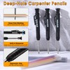 3 Pcs Carpenter Pencils with Retractable Holder, Mechanical Pencils Set