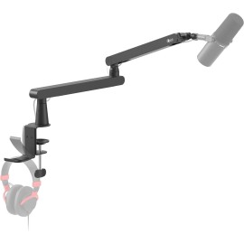 IXTECH Mic Boom Arm Stand LP Microphone Stand Low Profile Microphone Arm Adj.