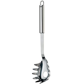 kela Spaghettilöffel Rondo 30cm aus Edelstahl matt, Silber, 30 x 6.5 x 4 cm