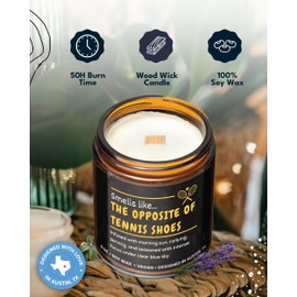 Funny Tennis Candle, Unique Sports Themed Gifts for Men & Women, Hilarious Tennis Lover Gifts for Coach and Player, Perfect Present for Birthday, Christmas, Special Occasions, Gift Ready