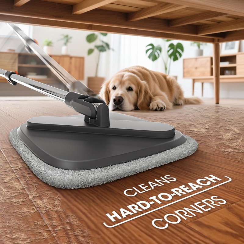 Mop and Bucket Set, Spin Mop with Separate Dirty Water