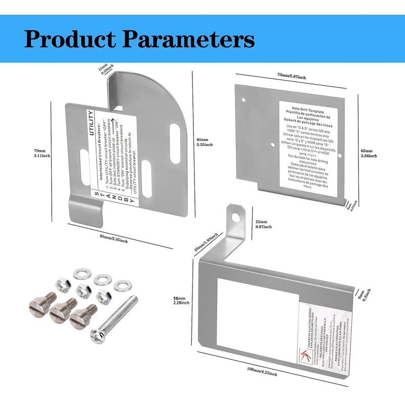Homeline Generator Interlock Kit for 150A-225A Load Centers