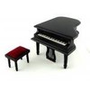 1:12 Scale Black Piano with Stool Set #05913