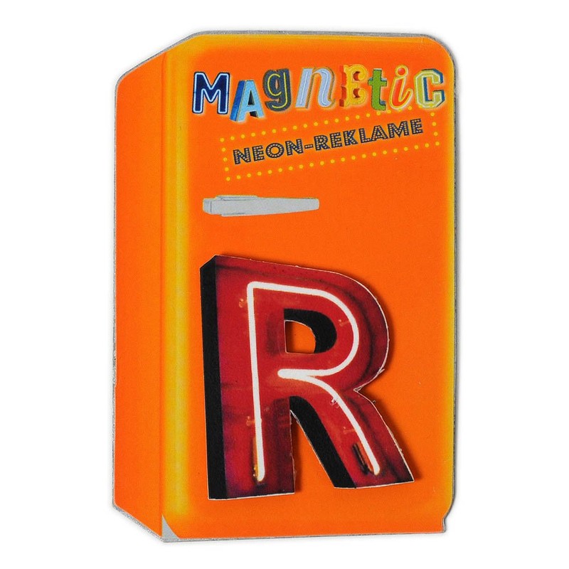 HAB & GUT -VM018- Magnetic Tin Letters R Vintage Neon