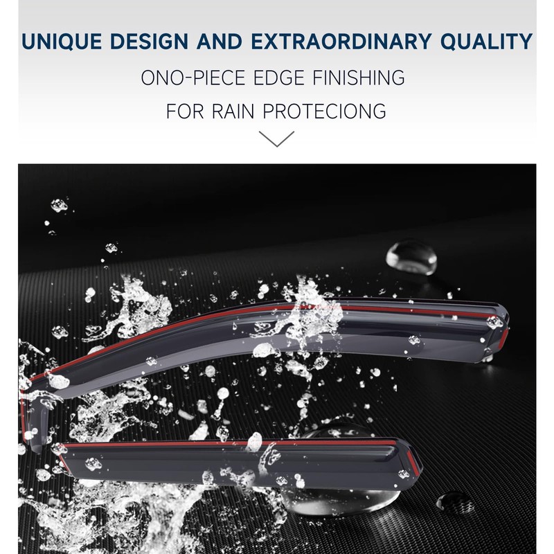 DORENA in-Channel Rain Guards Window Visors Fit for Hyundai Tucson