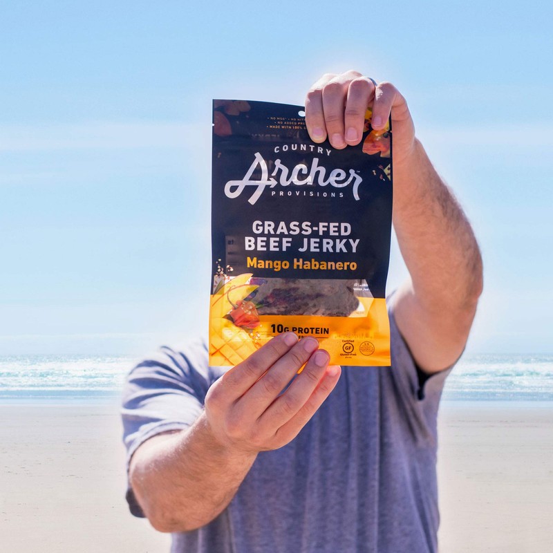 Country Archer Grass-Fed Beef Jerky - Beef Jerky Snack Pack