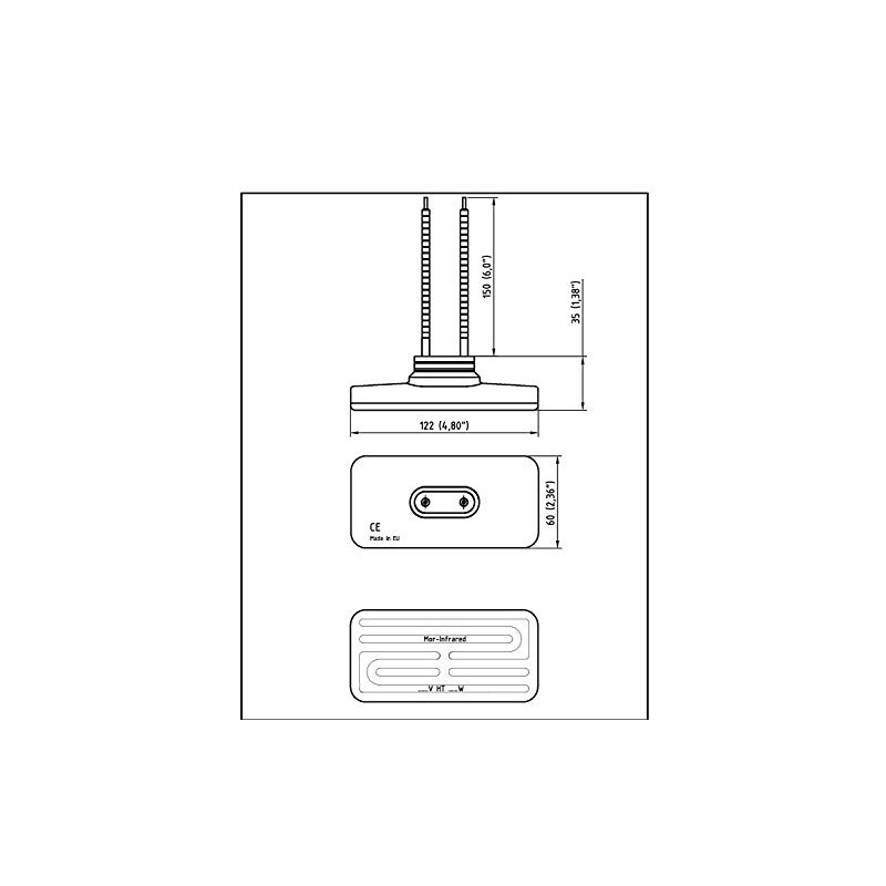 HT-500-120-0-L6-WH-0 120V 500W