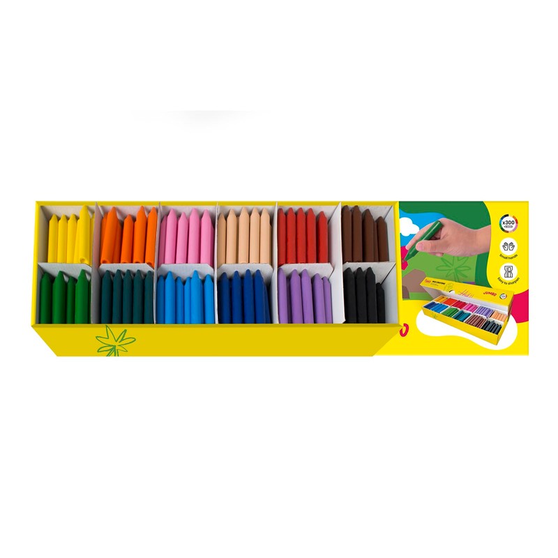 Jovi - Bulk Jumbo Crayon, Classroom pack with 300 Wax