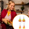 Candy Corn Earrings for Women Halloween Thanksgiving Fall Colorful Earrings
