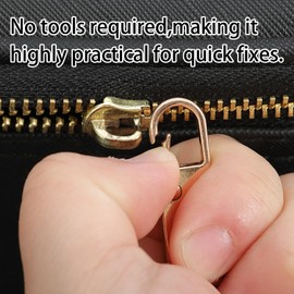 20 Pcs Zipper Pull Replacement,Metal Zippers Pulls,Detachable Universal Zipper Tab Pullers,Zipper Pulls Replacement for Purse,Clothes,Jeans,Suitcase,Luggage.