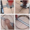 Kadimendium Woodworking Circle Cutting Jig Alloy Steel Circle Cutter Trimming