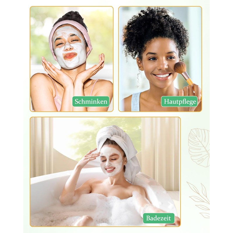 mikimini Shower Cap for Long Hair, Waterproof XL