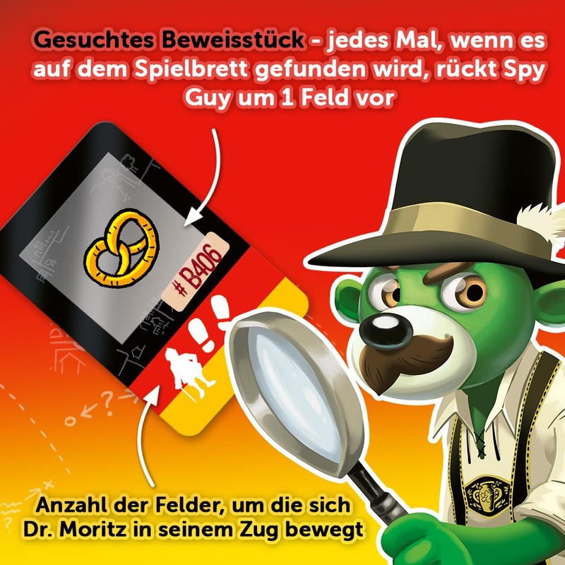 Trefl Spy Guy Germany Cooperative Detective Game, Family Board Game,