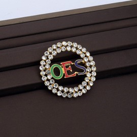 CENWA Orden de la Estrella del Este OES Joyería Joyería Joyería OES Circón Broche Pin OES Sorority Jewelry Regalos de Hermandad