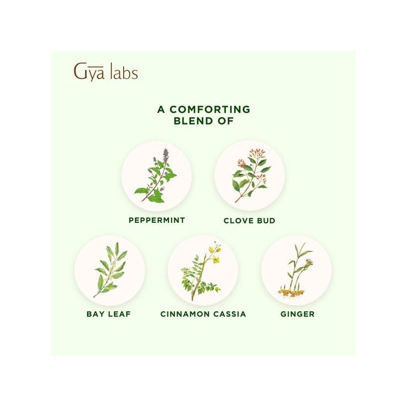 Gya Labs Muscle Relief Essential Oil Blend - Warm, Soothing