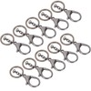 10Pcs Key Chain Plating Non Fading Simple Keychain Bag Buckle