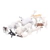 Arctic Animal Figurine Set 18pcs Kid Simulated Arctic Hare Reindeer