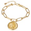 American Coin Treasures Buffalo Nickel Gold-Layered Coin Elongated Link Bracelet