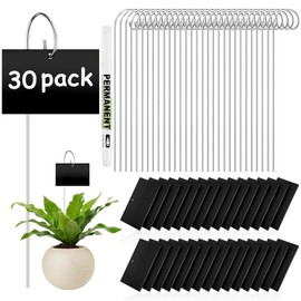 30Pcs Rectangular Plant Labels,Garden Labels Stakes with Pen Plant Markers,Metal Plant Tags and Labels Garden Markers for Seedlings Herbs Vegetable Greenhouse Gifts Potted Plants for Outdoor Garden