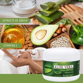 Lovy Care Duo Gel Corporal Aloe Vera con Vitamina E 225 ml + Gel Aloe Vera Bioactive Con vitamina C 250 ml Humectante- cicatrizante- Extracto de Sabila