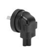 4pcs 3 Pin Plug to IEC 320 C5 Power Adapter