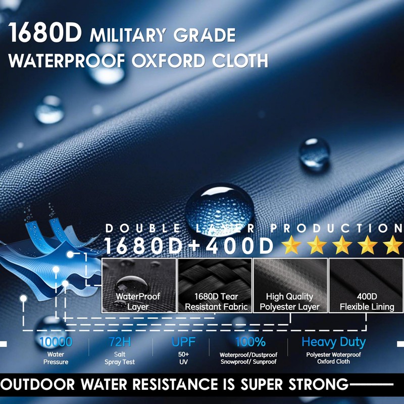 Generator Covers While Running, 32x24x24 Inches, Generator Running Covers,1680+400D Double