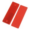 sourcing map 2 Pcs Red Plastic Reflective Plate Reflector 145mm