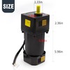 250W 5K 110V AC Gear Motor, Adjustable Variable Gear Reducer