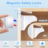 Child Safety Magnetic Cabinet Locks, AOSITE 10 Pack+2 Keys Baby
