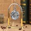 TREEWETO Mens Antique Skeleton Mechanical Silver Pocket Watch Dragon Hollow