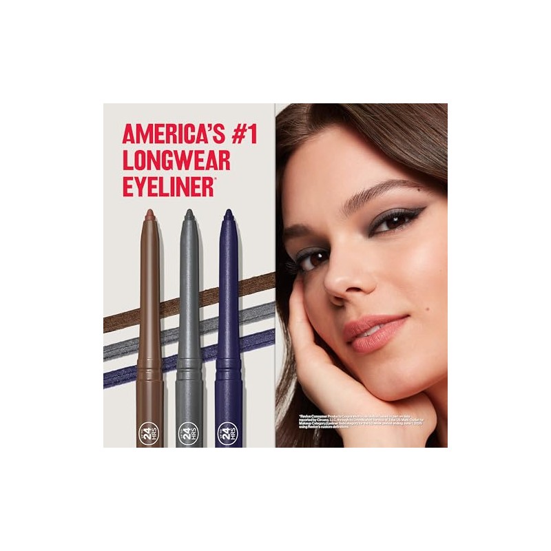 Revlon Colorstay Eye Liner Twin Pack, Negro