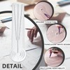 MIUPOO 3 in 1 Clear Acrylic Mandala Tool Ruler,Mandala Dot